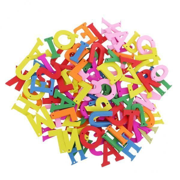 Botones de ,Embellecimiento de madera,Botones de costura,Botones para hacer tarjetas,álbumes de recortes,Botones de decoración,Artesanías De Madera,Suministros de educación perfecl Botones de letras de madera