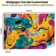 thumbnail image 3 of Peel and Stick Wallpaper Waterproof Graffiti pop art abstract art Abstract Hand Drawing Spray Wall Mural Decor Self Adhesive and Removable 100in x 144in, 3 of 8