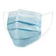 thumbnail image 2 of McKesson Procedure Face Masks, Level 1 - Disposable Surgical Face Mask, Pleated with Ear Loops, Blue - One Size Fits Most Adults, 50 Count, 10 Packs, 500 Total, 2 of 2
