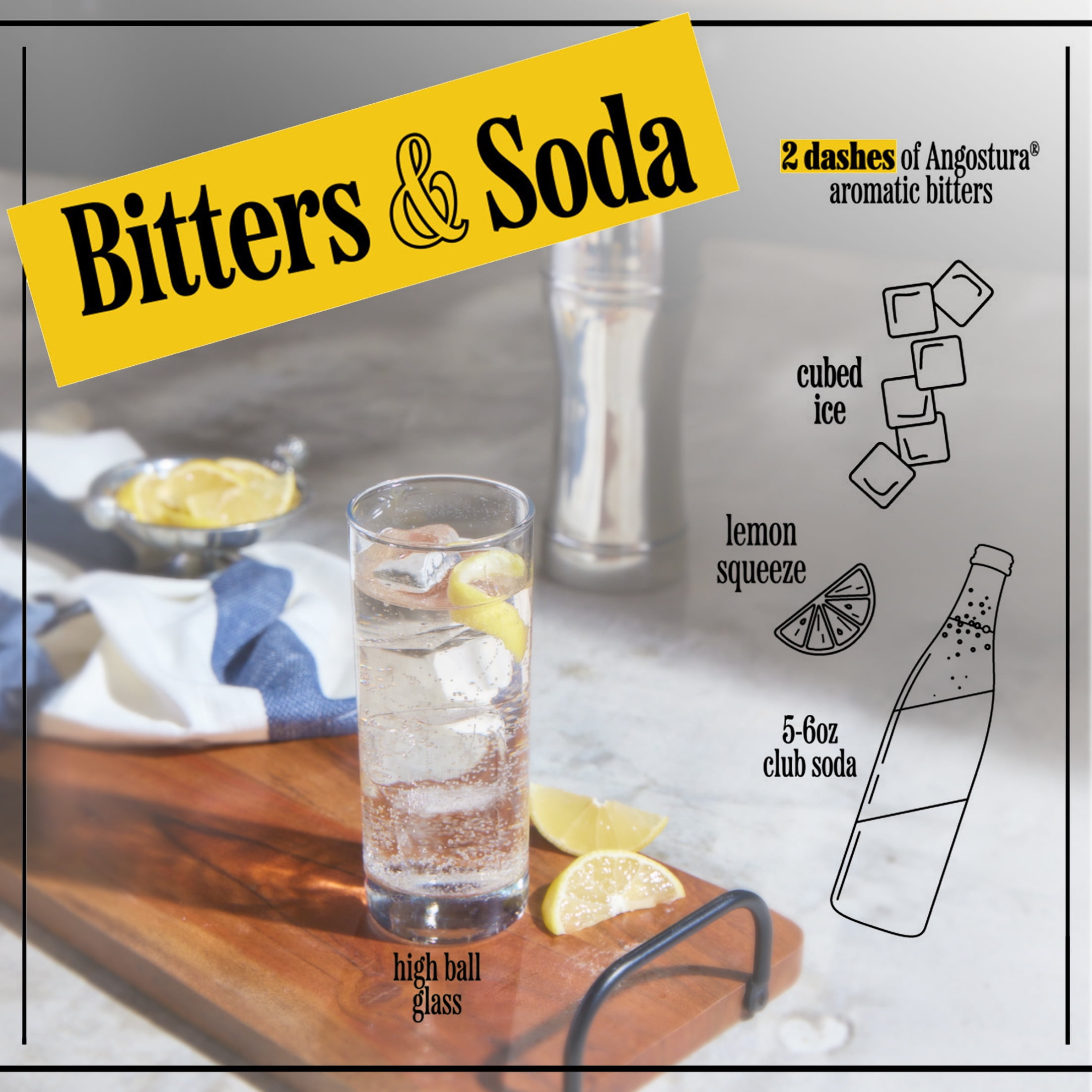ANGOSTURA Aromatic Bitters, Liquid Cocktail Bitters for Professional & Home Mixologists, 4 fl oz