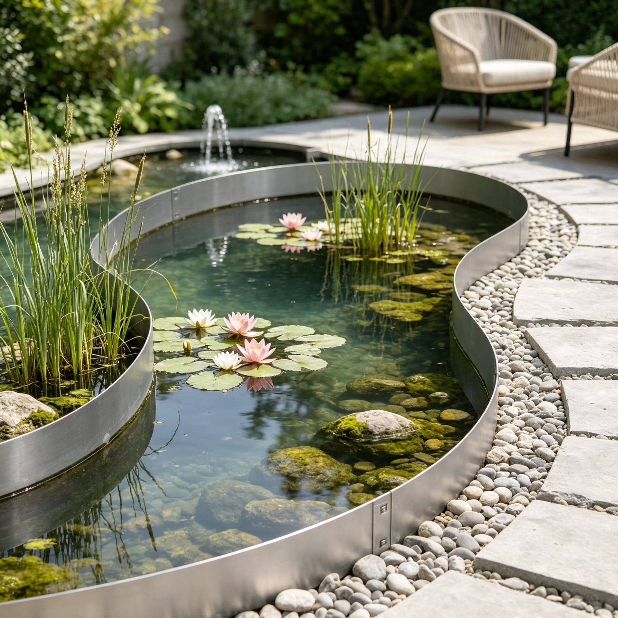 5-Pack Steel Landscape Edging (39" x 3"), Bendable Garden Border & Heavy Duty Lawn Edging for Flower Beds