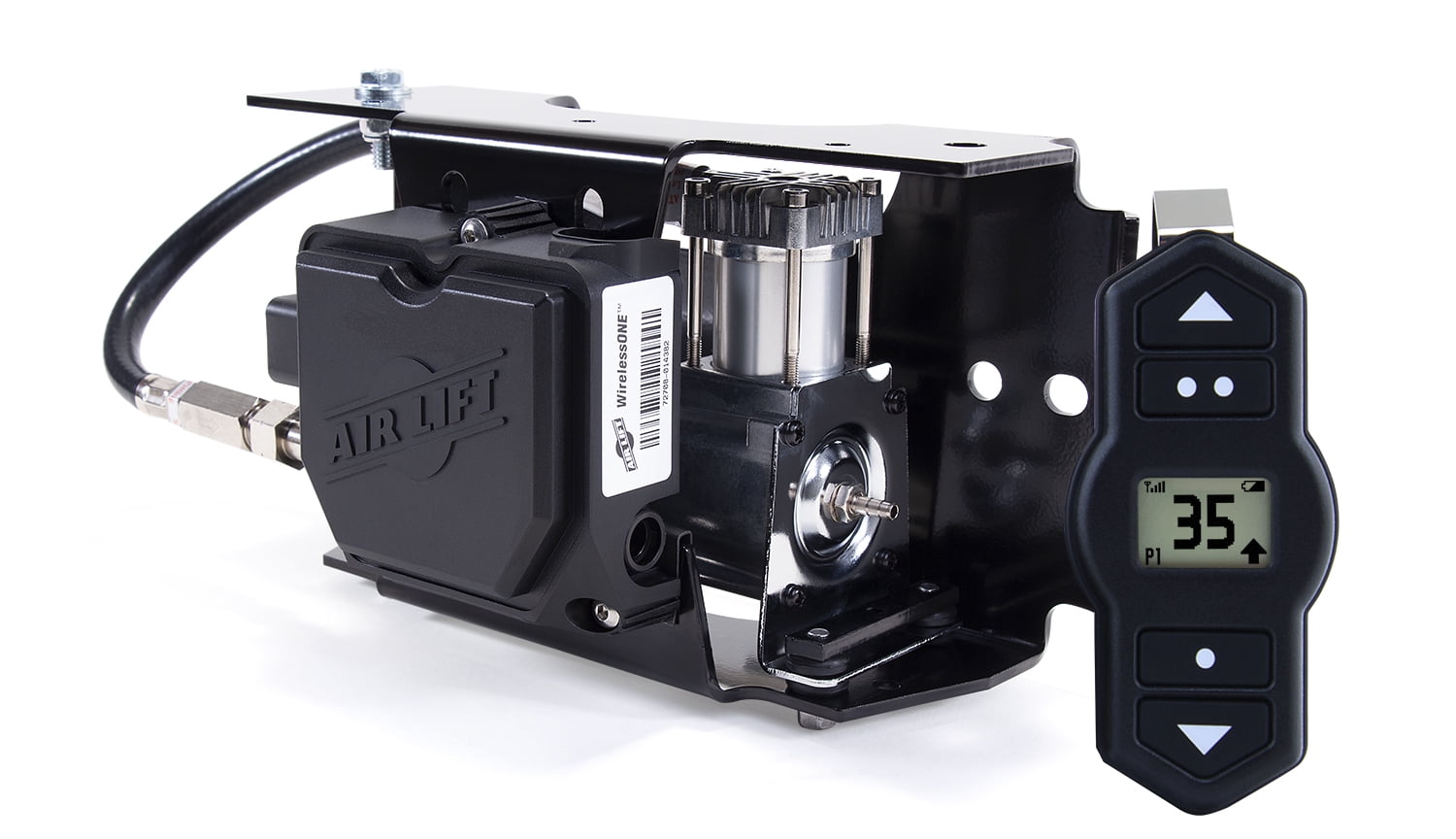 Air Lift WirelessOne 2nd Generation + EZ Mount On-Board Air Compressor with Mobile App - 25980EZ