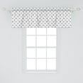 thumbnail image 2 of Ambesonne Cat Valance Pack of 2, Minimalist Sleeping Kittens, 54"X18", Pearl Charcoal Grey, 2 of 4