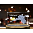 thumbnail image 2 of Pheasant Majesty Souvenir Gravé en 3D Crystal, 2 of 5