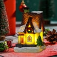 thumbnail image 3 of Decoración De Escena Iluminada Adornos en miniatura de la casa de Navidad Favores de fiesta con pilas (F), 3 of 5