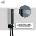thumbnail image 3 of Boyel Living Luxury Shower System Wall Mount 3 Function 12" Thermostatic Rainfall Shower Bathroom Faucets with 6 Body Spray Jets,Matte Black, 3 of 8