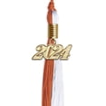 thumbnail image 4 of Endea Graduation Burnt Orange/White Graduation Tassel with Gold Date Drop, 4 of 9
