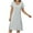 Gray, variant on WREESH Women's Striped Sleepshirt Nightgown with Built-In Chest Pads - Adjustable Sling Tank Top Pajama Dress for Homewear