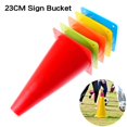 thumbnail image 2 of Balde de señal de entrenamiento de fútbol de 23 cm de altura, conos resistentes a la presión, accesorio deportivo para entrenamiento de fútbol y baloncesto al aire libre, 5 colores, 2 of 5