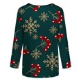 thumbnail image 5 of Pntutb - Camiseta holgada con estampado de moda para mujer, blusa de manga 3/4, cuello redondo, tops casuales Pntutb Pntutb-1929, 5 of 5