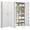 White, variant on Polup 75" Green Metal Freestanding Tall Steel Pantry Storage Cabinet with 5 Adjustable Shelves for Kitchen Garage Home