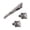 Black, variant on 6Pcs Rhinestone Tie Bar Cufflinks Set for Men, Polished Metal Formal Suit Accessory Kit for Wedding Business Daily