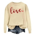 thumbnail image 4 of Vetsdori Pullover Sweatshirts for Women Valentine Crew Neck Tops Casual Gifts for Girlfriend , Loose Womens Sweatshirts, 4 of 8