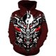 thumbnail image 3 of Sudadera con capucha con estampado 3D de samuráis para hombre, sudadera con capucha con gráfico de caballeros de armadura, sudaderas geniales de moda para niños, suéter superior Harajuku de invierno, 3 of 5
