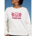 thumbnail image 2 of Kawaii Axolotl Japanese Design Sweatshirt Women -Image by Shutterstock, Female Large, 2 of 4
