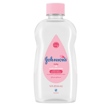 Johnson's Baby Body Moisturizing Oil, Liquid Mineral Oil for Baby Massage, Original, 14 fl oz