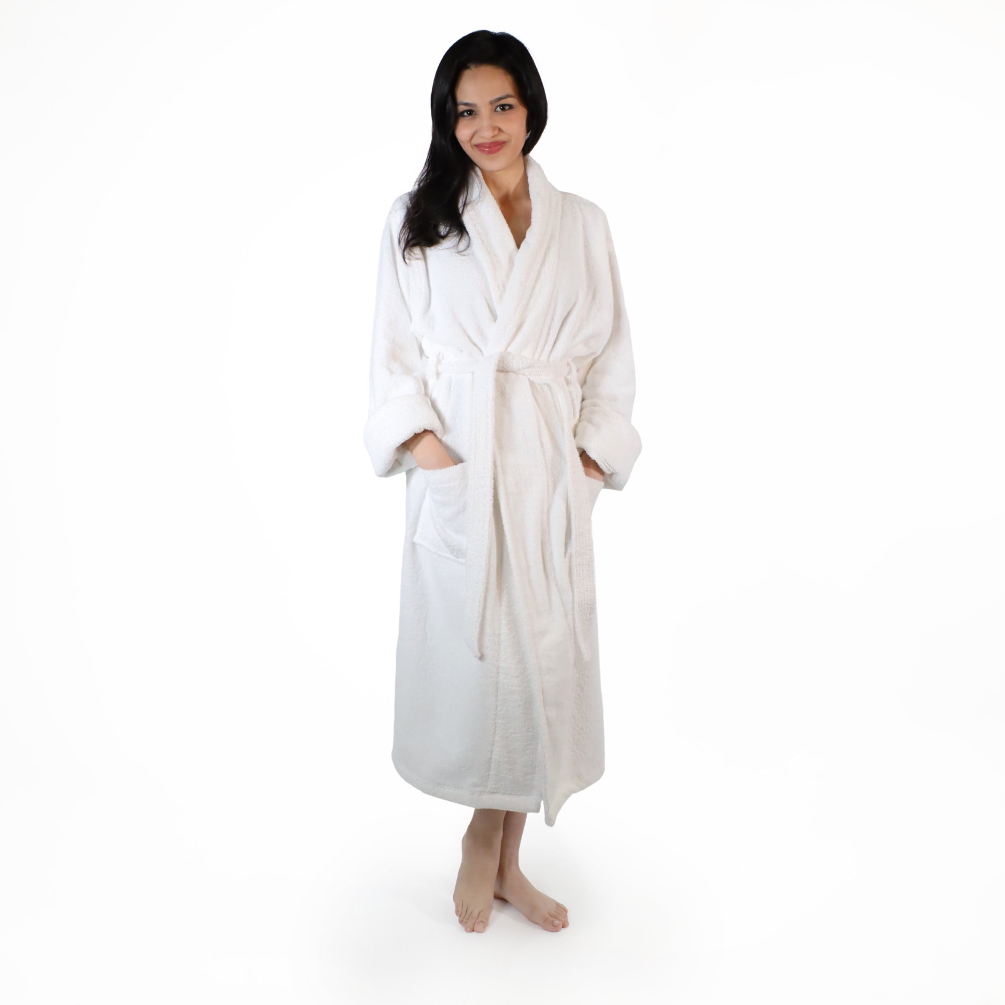 Women's Turkish Cotton Terry UltraSoft and Absorbent Long Bathrobe