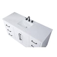 thumbnail image 5 of Elegant Lighting VF29060WH Chase 60" Free Standing Single Basin Vanity Set - White, 5 of 7