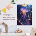 thumbnail image 6 of Acrylic Writing Board Gold 12.5*9 Inch Clipboards Transparent Acrylic Material Suitable For Office Classroom Teachers Fashion Bloggers Stationery Enthusiasts Blue Jellyfish Glow, 6 of 9