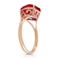 thumbnail image 2 of Galaxy Gold 14k Rose Solid Gold Ring 10.0 mm 4.30 ct Heart Ruby 5663R (11), 2 of 3