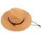 thumbnail image 3 of Sombrero de ala ancha para hombres Sombrero de paja de playa de verano Sombreros plegables de sol para adultos (caqui), 3 of 5