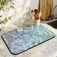 thumbnail image 3 of Maximize Counter Space 19.5x12in Extra Large Coffee Drying Mat Ultra Absorbent Diatom Mud, Decorative Pattern, Ideal for Dish Draining, Coffee Mat Reusable & Easy to Clean, 3 of 7