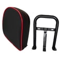 thumbnail image 4 of Respaldo ATVS con soporte de montaje, absorción de impactos, cuero PU, portátil, rendimiento, profesional, negro, rojo, accesorios, 4 of 8