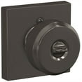 thumbnail image 3 of SCHLAGE F51A BWE 622 COL Bowery Knob with Collins Trim Keyed Entry Lock Matte Black, 3 of 7