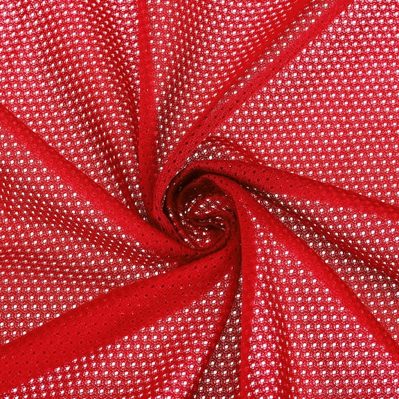 Uxcell 62inch Mesh Fabric Slightly Stretchy for Backpack Pocket and Straps, Netting Clothes, Netting Bags, Red 1 Yard