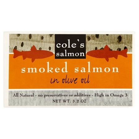 Coles Salmon Smoked In Olive Oi,3.2 Oz (Pack Of