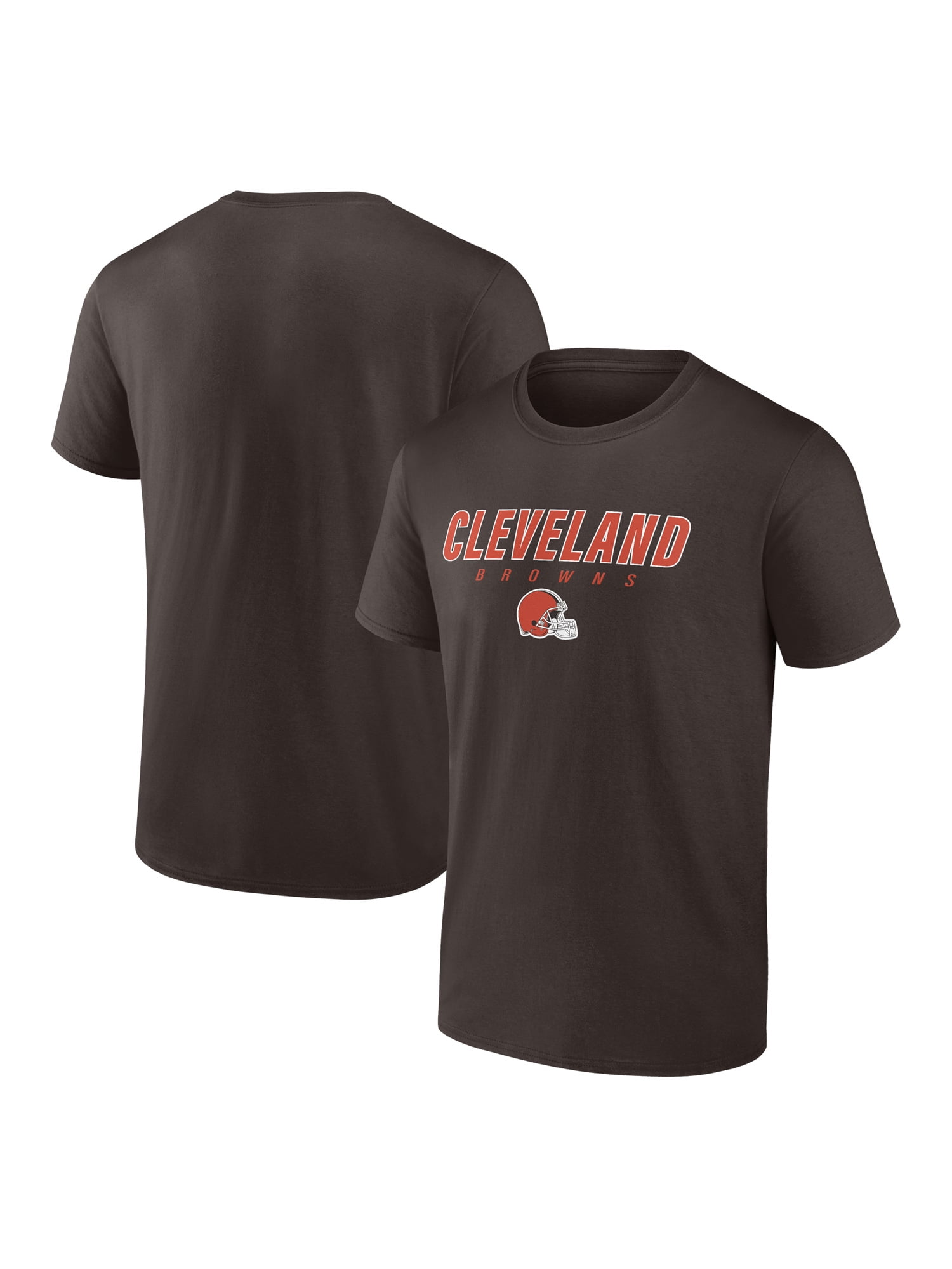 NFL Cleveland Browns Men's Cotton Brown Short Sleeve T-Shirt