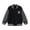 Black, variant on Hessimy Kids Varsity Jacket Girls Boys Baseball Jacket Bomber Coat School Uniform With Pocket Pearl Crop Fringe Workout Spring Jackets Checkered Jacket (Black,12-14 Years)