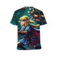 thumbnail image 3 of Game The Legend of Zelda Unisex Short Sleeve T Shirt Daily Novelty 3D Printed T-Shirts Soft Comfortable Tee Shirt Top For Men And Women, 3 of 7