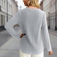 thumbnail image 4 of Fgnfyis T Shirts For Women Casual Long Sleeve Soft Basic Solid Color Top Everyday Comfort Warmth Long Sleeve Tops For Women Grey XXL, 4 of 6