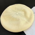 thumbnail image 7 of Hsqqdc Women Cotton Linen Beret Vintage Solid French Painter Hat Literary Autumn Winter, 7 of 7