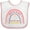 White and Pink, variant on Inktastic Handpicked for Earth by My Great Grandpa in Heaven Rainbow Boys or Girls Baby Bib