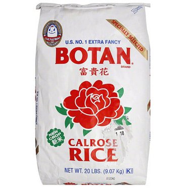 Where Is Botan Rice Botan Musenmai White Calrose Rice, 20 Lb - Walmart.com