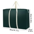 thumbnail image 2 of Large Storage Bag for Moving Travel Bag Waterproof Large Moving Bag with Zippers and Reinforced Handles Large Capacity Duffle Bag for Moving Traveling Home Storage Packing, 68*50*25cm (Green), 2 of 5