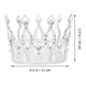 thumbnail image 5 of Corona de novia elegante con pedrería, tocado hueco para mujer para fiesta de bodas (estilo adulto, plateado), 5 of 6