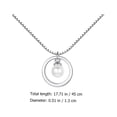 thumbnail image 4 of collar de perlas sencillo, cadena de clavícula de plata a la moda, joyería para el cuello para mujer, 4 of 7