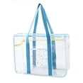 thumbnail image 5 of Clear Tote Bag Gym Bag Female PVC Beach Tote for Swimming Working Sports Game Pink, 5 of 5