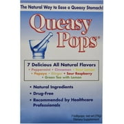 Three Lollies Queasy Pops Stomach Relief Variety, 7 CT (Pack of 3)
