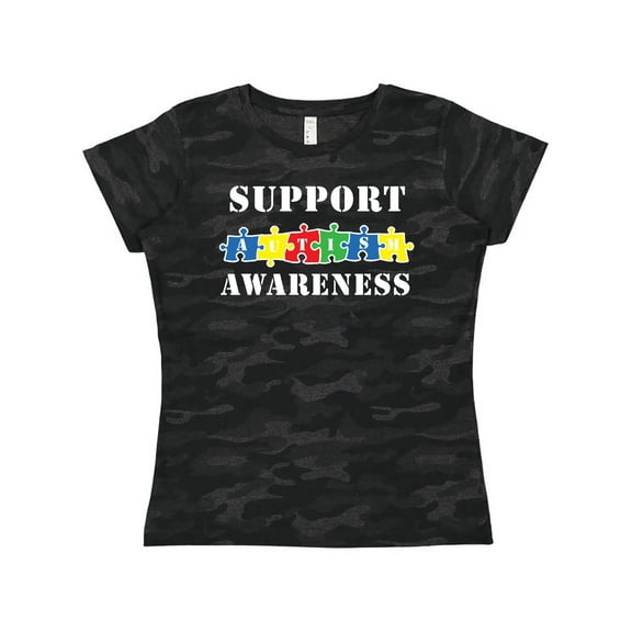 Inktastic Support Autism Awareness Women's T-Shirt