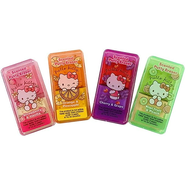Hello Kitty Fabulous Scented Putty Erasers Set of 4 Made in Japan
