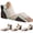 White/Grey, variant on 4-Piece Wedge Pillow Set White/Grey Adjustable Bed Sitting Support