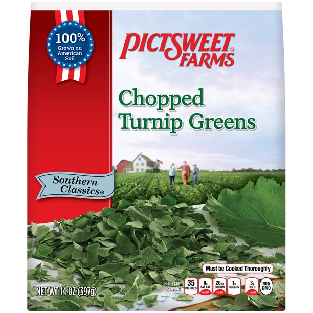 Pictsweet Farms® Southern Classics® Chopped Turnip Greens 14 oz. Bag