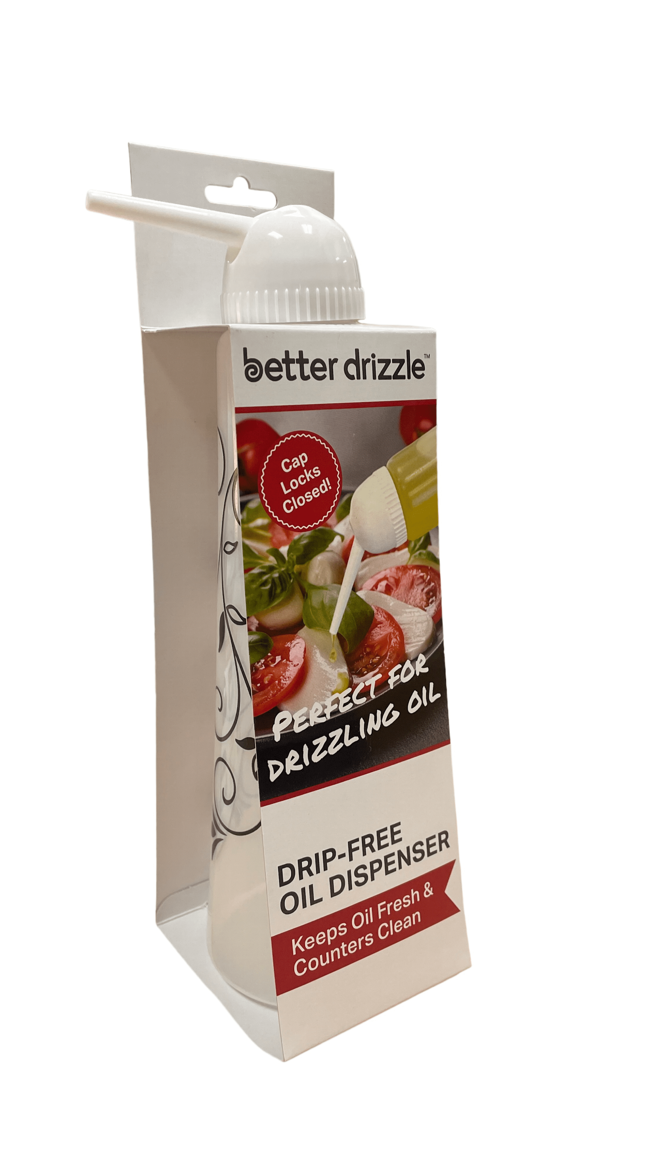 (2 pack) Better Drizzle 12 oz Shatterproof Drip Free Design Oil and Vinegar Dispensing Bottle, Designed to Help with Everyday Kitchen Organization