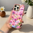 thumbnail image 7 of SKLYDDI Multicolor Vibrant Forest for iPhone 16 Pro Max Case - Pastel Trees & Flowers Dotted Design, TPU Flexible Cover, Cute Aesthetic, 7 of 7
