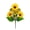 A, variant on 1 Pc 11.81" Short Stem Artificial Sunflowers Bouquet, 5 Heads Jumbo Bloom Silk Fake Flowers Bush for Farmhouse Kitchen Counter Decor, Sunset Yellow
