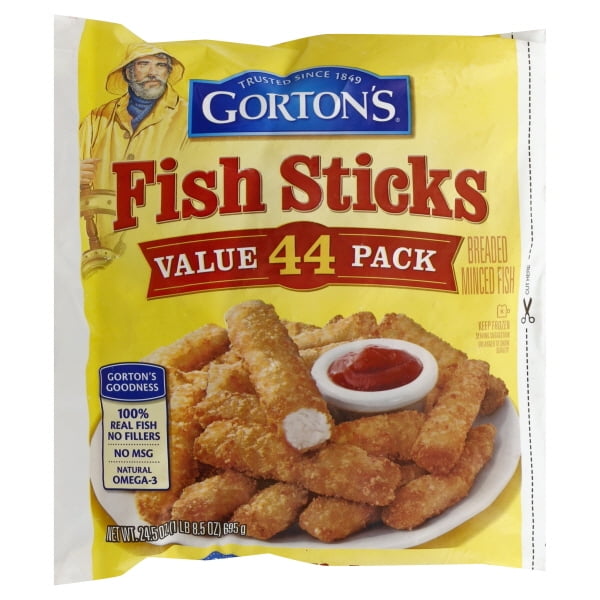 Gortons Crunchy Golden Fish Sticks, 44 Count, 24.5 oz Walmart